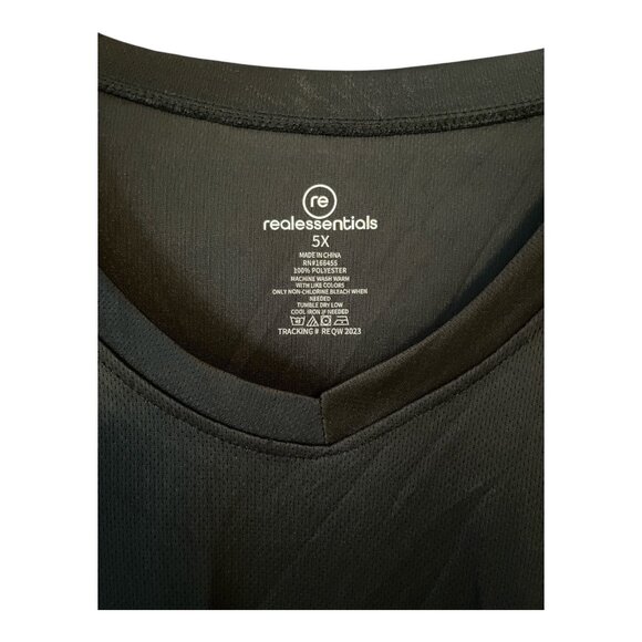 Real Essentials Men’s 5X & 5XT Performance V-Neck T-Shirts – Set of 3 – 100% Pol - Picture 6 of 10